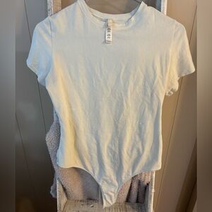 Skims cotton short sleeve bodysuit